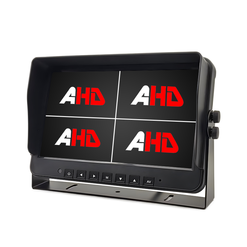 10.1 inch 4CH AHD Awọn igbewọle Quad Ifihan Heavy Duty Vehicle Monitor
