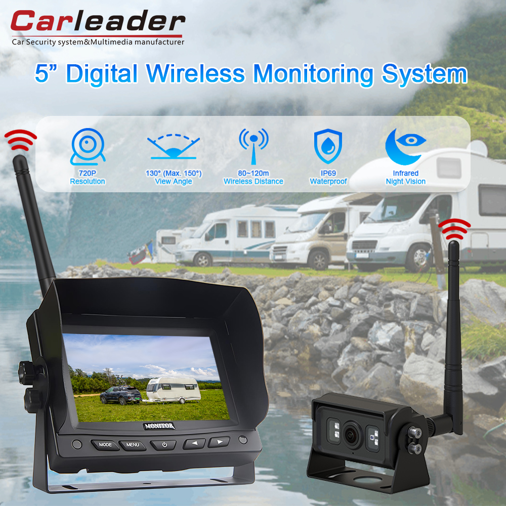 Ṣe igbesoke si ibojuwo Smart pẹlu Carleader 5-Inch 2.4g lcd Tft Digital Alailowaya Alailowaya Alailowaya