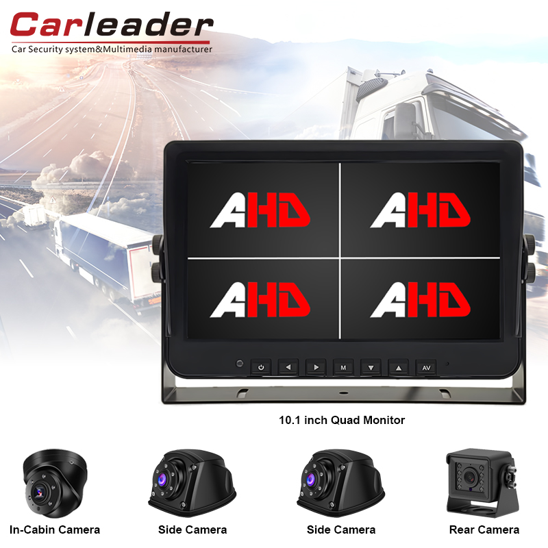 Ṣe igbesoke iriri ibojuwo rẹ pẹlu Carlaader 10.1-inch 4av awọn igbewọle Quad wo Abojuto ọkọ Ahd Ahd ati kit kamẹra