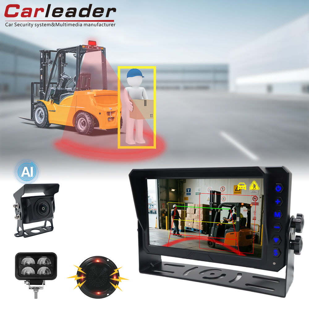Eto ibojuwo iṣaaju forklift pẹlu Carleader Ani Wiwa pẹlu Iduro Ikilọ U-SER fun Forklift