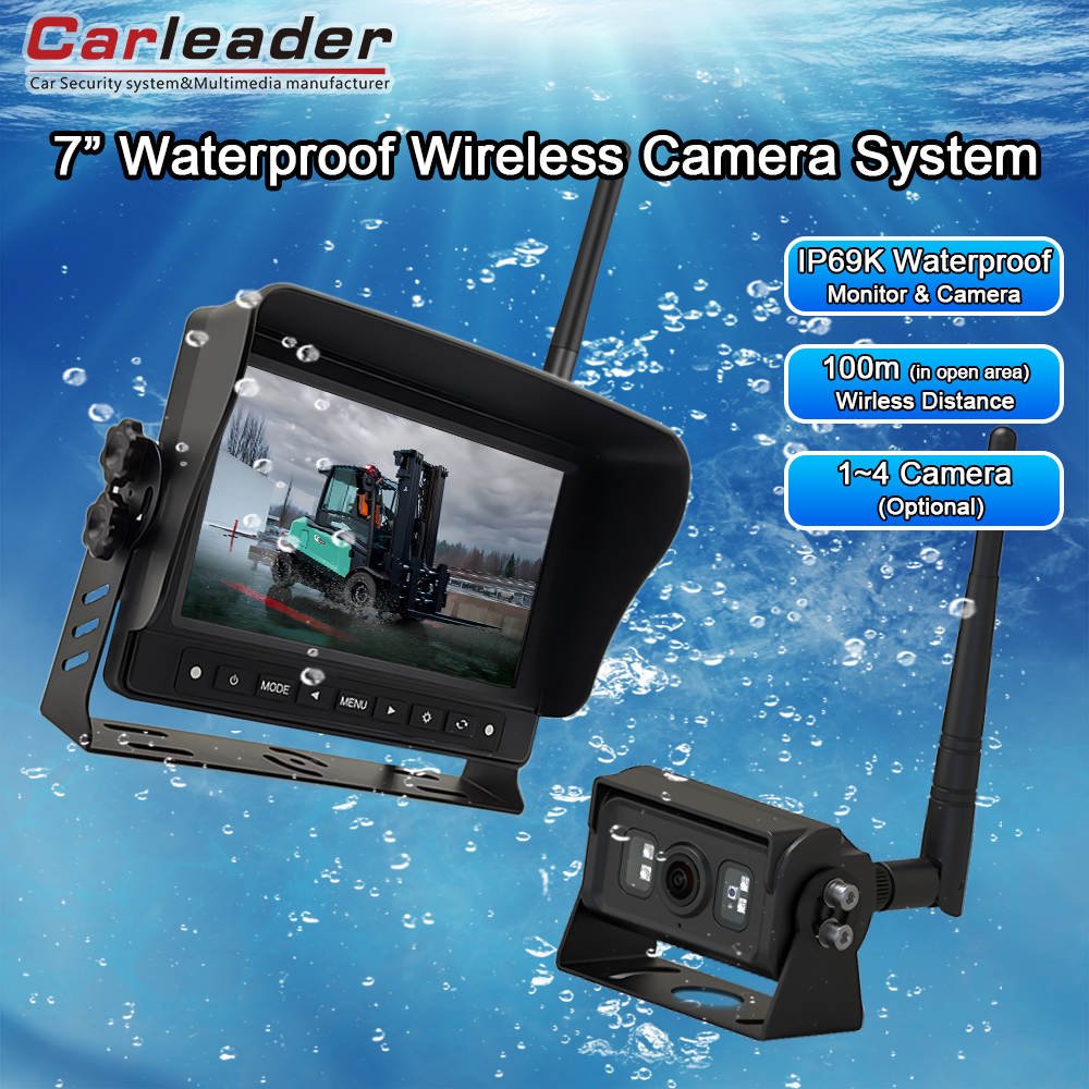 Ṣe igbesoke awọn agbara iwo-kakiri rẹ pẹlu Carleader 7 Inch waterproof 2.4GHz Digital Alailowaya Heavy Duty Camera Monitor System