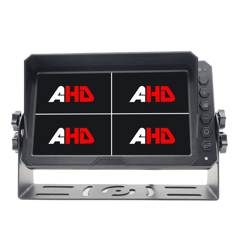 Carleader 7 Inch 4CH Quad Ifihan AHD Atẹle Afẹyinti Ọkọ Ti o wuwo