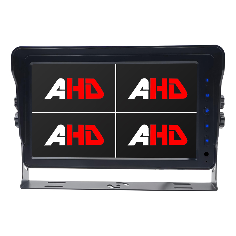 Carleader Tuntun 10.1 Inch AHD Wiwo Quad Ifihan Iṣẹ Eru Ti o wuwo Atẹle oko akero