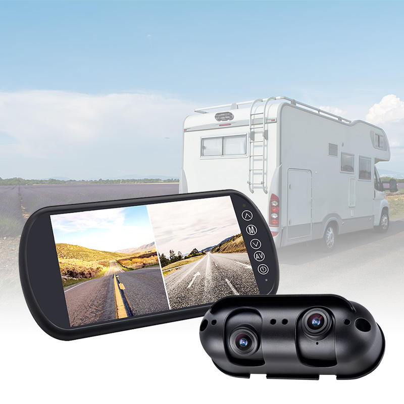 Dabobo RV / Motothome rẹ pẹlu Carleader 7 Inch Dual Lens Pipin Wo Eto Atẹle Digi