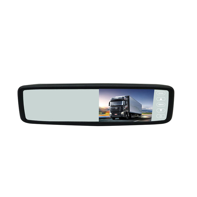 4.3 inch TFT Awọ Agekuru lori Car Ru Wo Mirror Atẹle