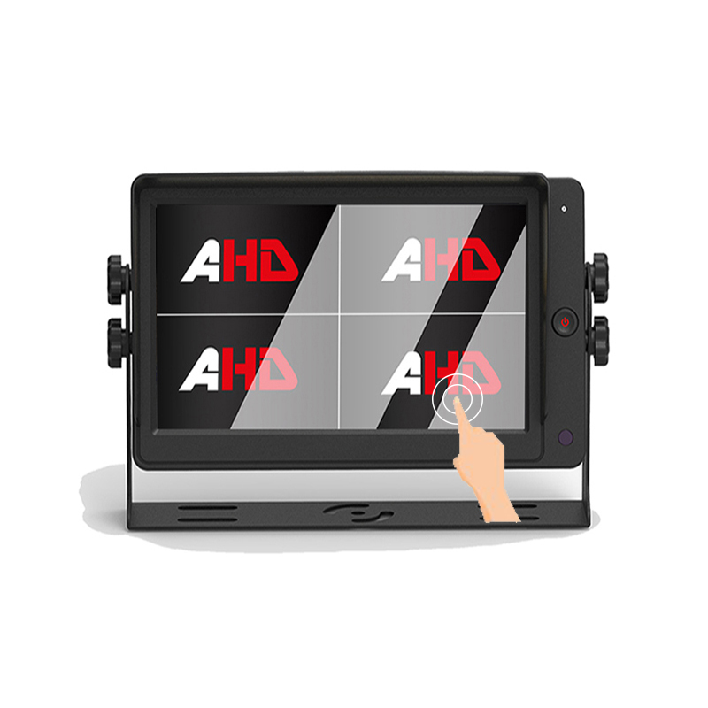 7 inch 4CH Quad Pipin Ifihan Fọwọkan iboju AHD Atẹle