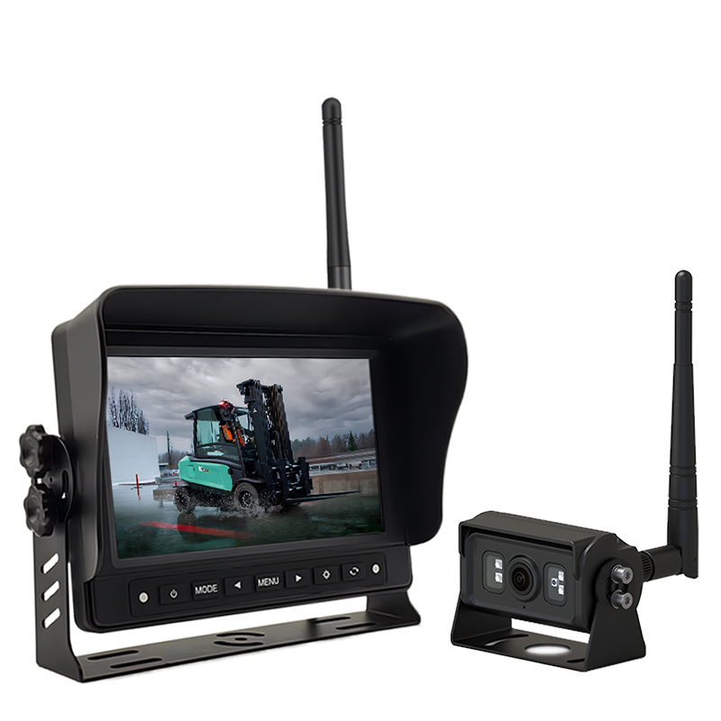 7 Inch mabomire 2.4GHz Digital Alailowaya Heavy Duty kamẹra Monitor System