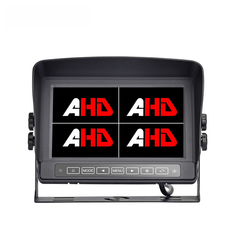 7 Inch AHD Quad mabomire pẹlu Ibugbe Irin ati Awọn iṣakoso Fọwọkan
