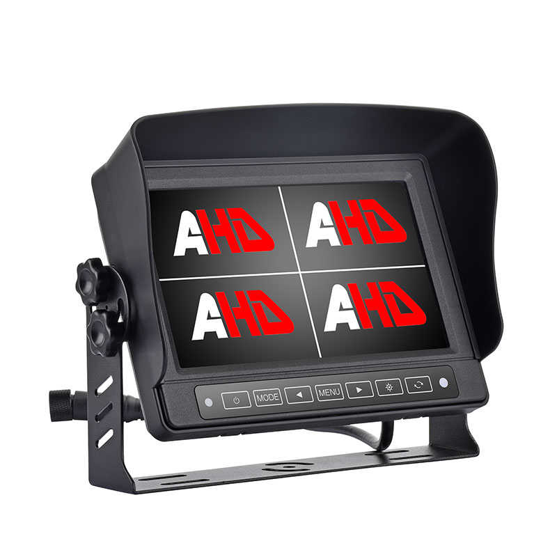 7inch Waterproof Car Quad AHD Atẹle Pẹlu Bọtini Fọwọkan