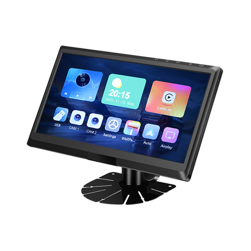 9 inch IPS 2AV AHD Ọkọ Monitor Support CarPlay Multimedia